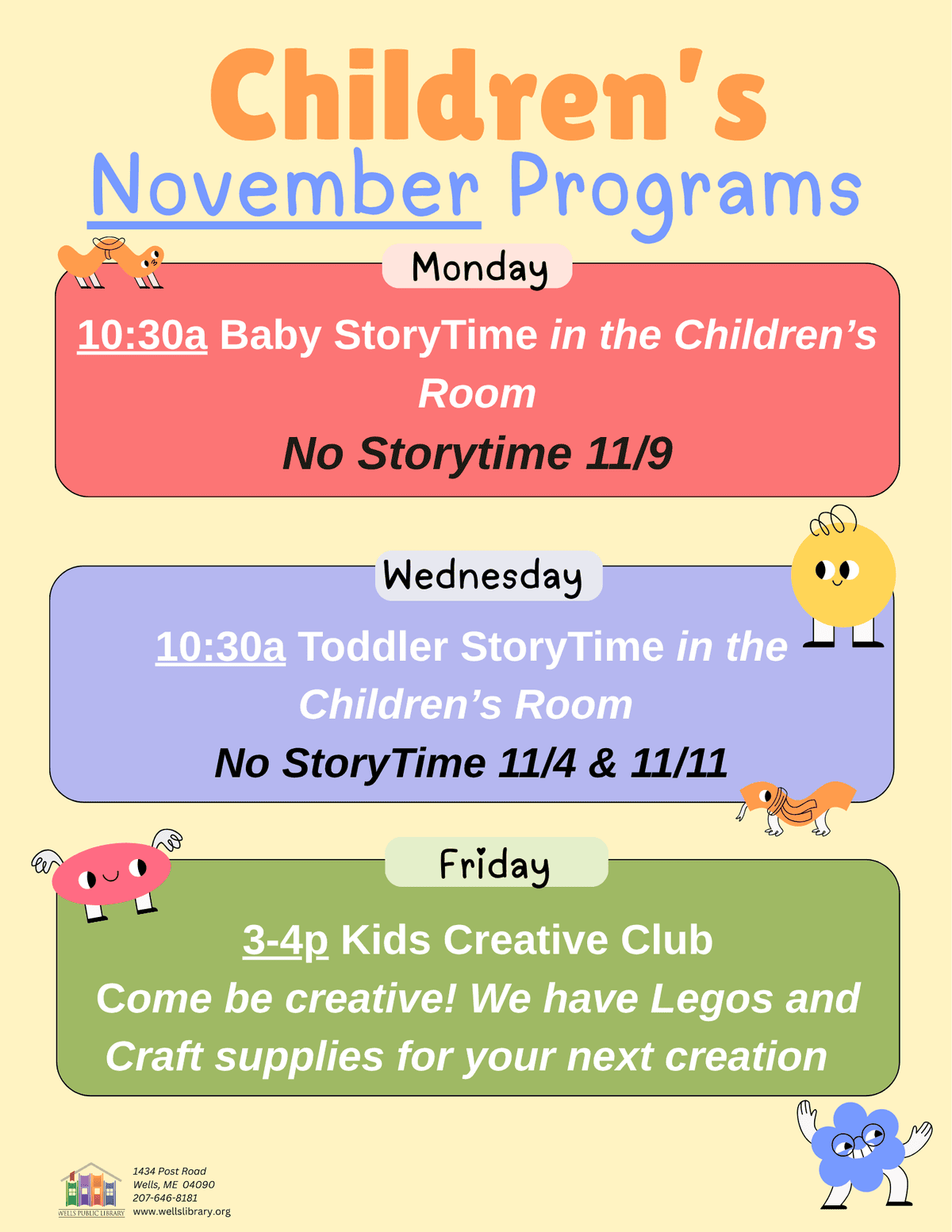 26.11 childrens weekly program