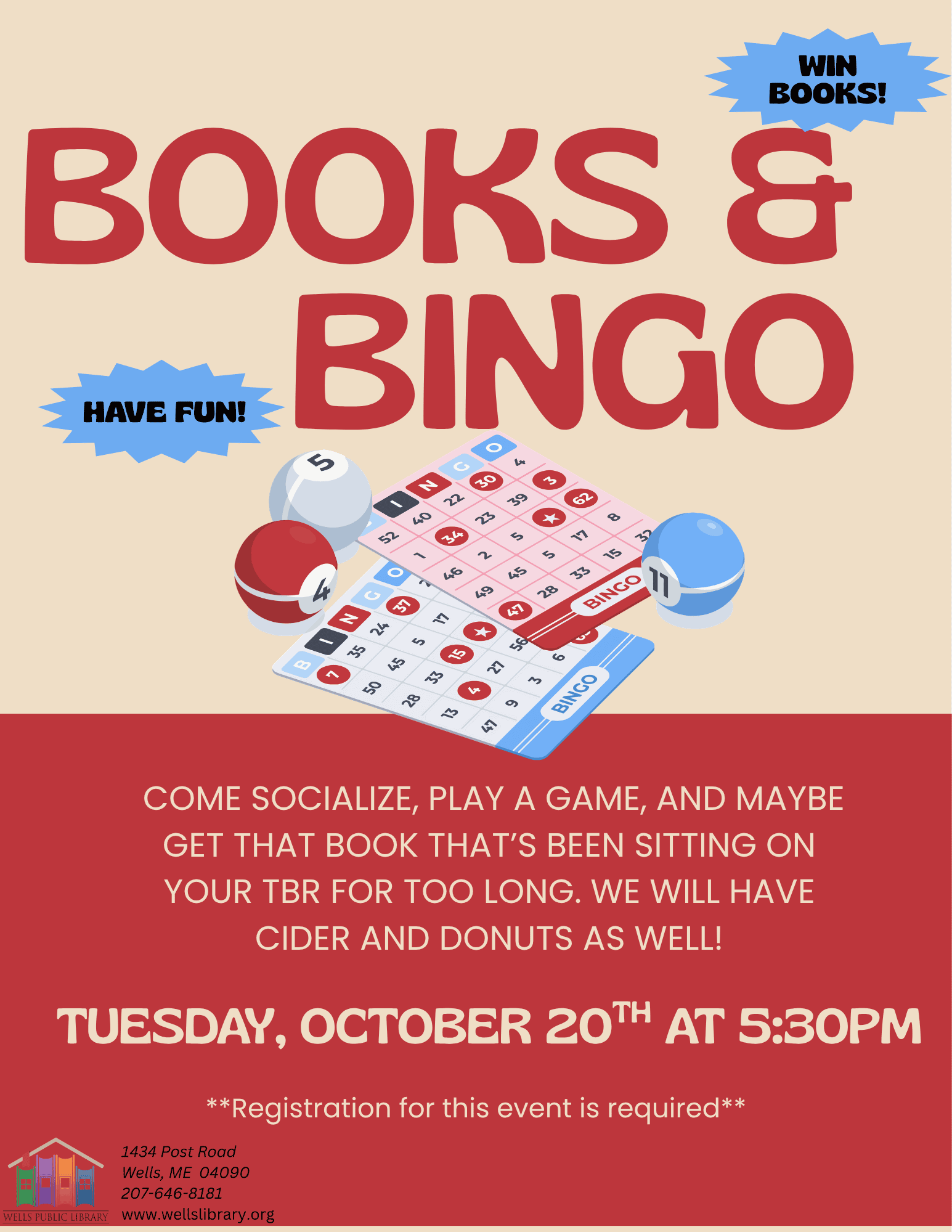 books and bingo 10.20.26