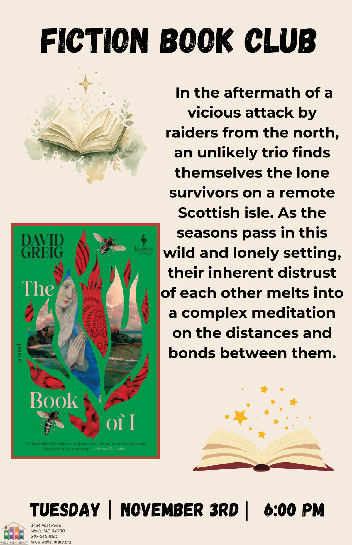 nov 26 fiction book club